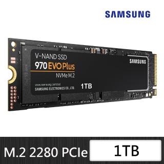 【SAMSUNG 三星】搭 2TB HDD ★ 970 EVO Plus 1TB M.2 2280 PCIe 3.0 ssd固態硬碟(MZ-V7S1T0BW)