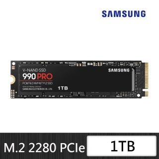 【SAMSUNG 三星】搭 2TB HDD ★ 990 PRO 1TB M.2 2280 PCIe 4.0 ssd固態硬碟(MZ-V9P1T0BW)