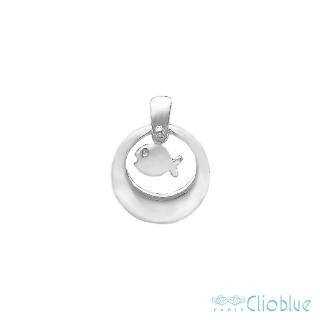 【CLIO BLUE】圈圈小魚墜(法國巴黎品牌/925純銀)