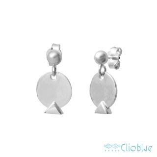 【CLIO BLUE】錢幣小魚耳環(法國巴黎品牌/925純銀)