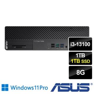【ASUS 華碩】i3四核薄型商用電腦(M700SE/i3-13100/8G/1TB HDD+1TB SSD/W11P)
