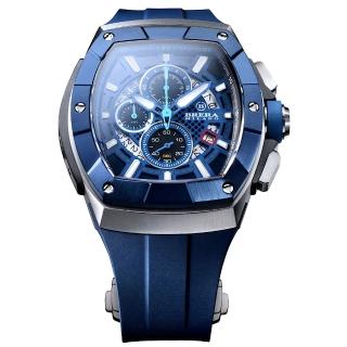 【BRERA 布雷拉】義大利 米蘭精品 SUPERSPORTIVO EVO 方型設計 三眼時計腕錶(BMSSTNQC4101A)