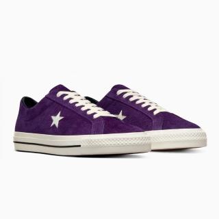 【CONVERSE】ONE STAR PRO OX 低筒 休閒鞋 滑板鞋 男鞋 女鞋 夜紫色(A08141C)