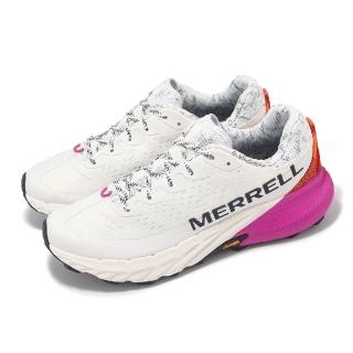【MERRELL】越野跑鞋 Agility Peak 5 男鞋 白 紫 橘 回彈 抓地 越野 運動鞋(ML068233)