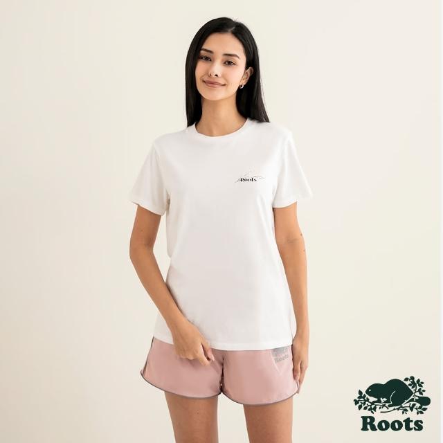 【Roots】Roots 女裝- BLOSSOM短袖T恤(白色)