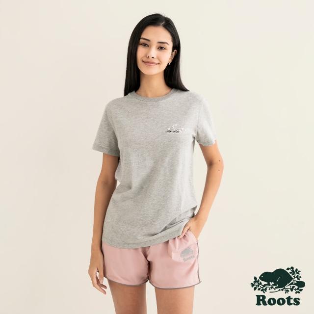 【Roots】Roots 女裝- BLOSSOM短袖T恤(灰色)