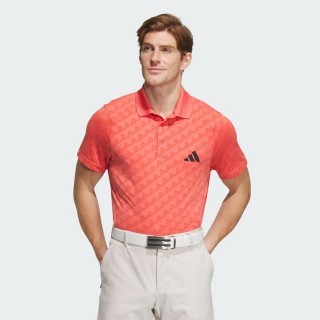 【adidas 愛迪達】短袖POLO衫(IN2795 男款 運動上衣 涼感 高爾夫POLO衫 紅)