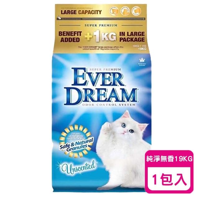【EVER DREAM】韓國藍貓 速凝結無香貓砂-藍標 19kg 1包入(獨特低塵配方 貓砂 礦砂 快速凝 貓礦砂)