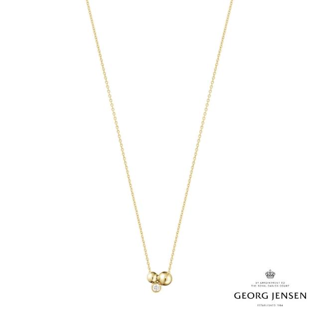 【Georg Jensen 官方旗艦店】MOONLIGHT GRAPES 18K金鑽石項鍊(K金 鍊墜 項鍊)