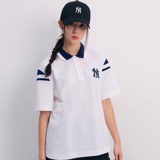 【MLB】短袖Polo衫 Varsity系列 紐約洋基隊(3APQV0143-50IVS)