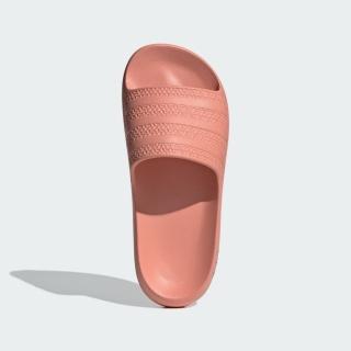 【adidas 愛迪達】Adilette Ayoon W 女 涼拖鞋 運動 休閒 套穿式 軟底 舒適 珊瑚橘(IE5622)