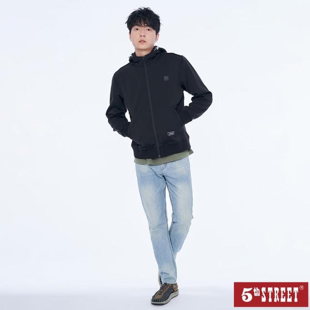 【5th STREET】男裝輕磅控溫直筒褲-中古藍