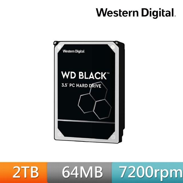 【WD 威騰】黑標2TB 3.5吋電競型內接硬碟(WD2003FZEX) - momo