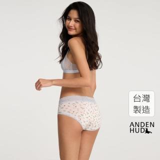 【Anden Hud】XXL 花季．蕾絲高腰生理褲(和風米-春日細雨)