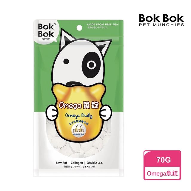 【BokBok 鮮吃魚】Omega魚錠70g(過敏犬首選 毛髮光亮 狗零食)