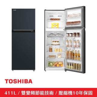 【TOSHIBA 東芝】411公升一級能效雙門變頻冰箱GR-RT411WE-PMT(52E)