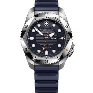 【VICTORINOX 瑞士維氏】Dive Pro 300米潛水機械腕錶-43mm藍 618年中慶(VISA-241995)