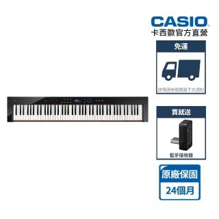 【CASIO 卡西歐】原廠直營PX-S6000BKC2黑色+ATH-S100耳機(木質琴鍵 數位鋼琴)