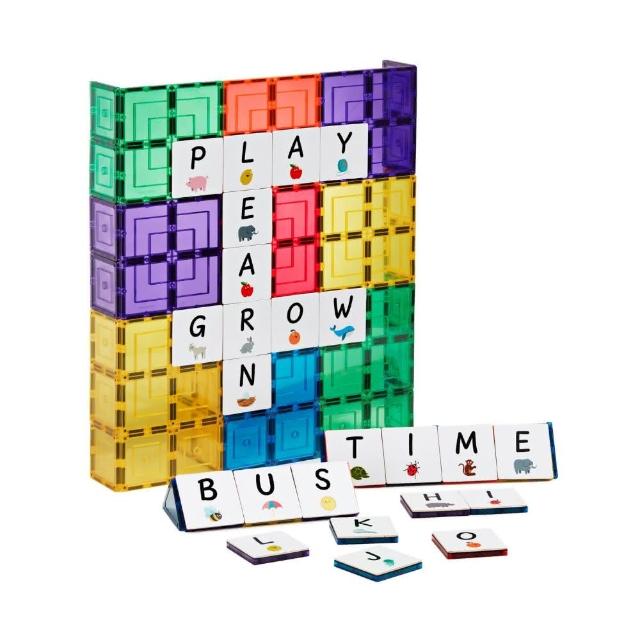 【Learn & Grow】澳洲 Learn & Grow 磁力片 - ABC大寫字母磁片 40片(數感啟蒙玩教具)