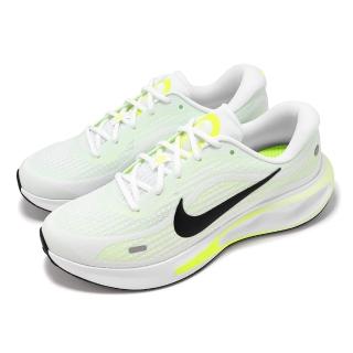 【NIKE 耐吉】慢跑鞋 Journey Run 男鞋 白 黑 螢光綠 路跑 運動鞋(FN0228-700)