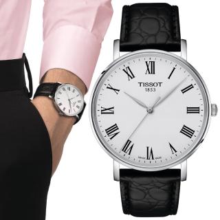 【TISSOT 天梭 官方授權】EVERYTIME 簡約時尚石英腕錶 母親節 禮物(T1434101603300)