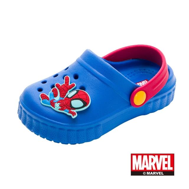 【Marvel 漫威】童鞋 蜘蛛人 園丁鞋/透氣 防水 輕量 減震 台灣製 藍(MNKG35676)