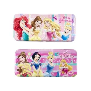 【收納王妃】迪士尼 公主系列 雙層鐵筆盒 鉛筆盒 筆盒 收納盒(2款隨機出貨)