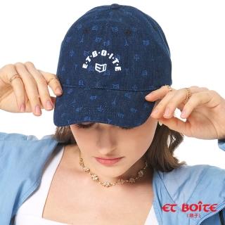 【BLUE WAY】女裝 刺繡LOGO滿版印花牛仔 棒球帽-ET BOiTE箱子