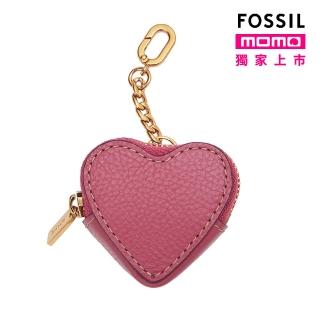 【FOSSIL 官方旗艦館】Vday 零錢包鑰匙圈-粉色 SLG1614508