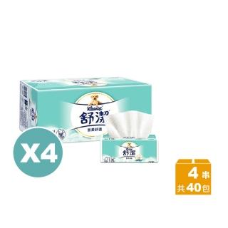 【Kleenex 舒潔】4串組-雲柔舒適抽取衛生紙(100抽x10包*4/共40包)