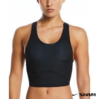 【NIKE 耐吉】SWIM 女款 泳裝 背心 PREMIUM 雙面水上運動型上衣 黑 NESSE173-001