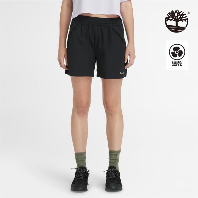 【Timberland】女款黑色快乾短褲(A5P3A001)