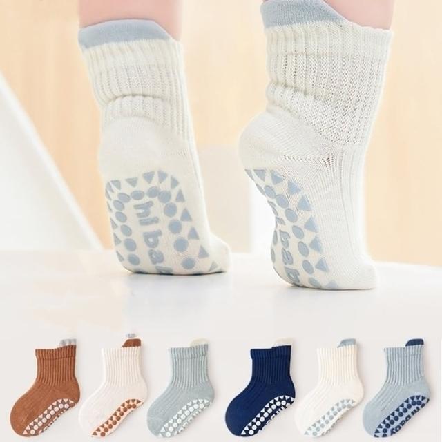 【Baby 童衣】兒童襪子3雙入 嬰兒防滑襪 柔軟透氣排汗襪 寶寶素色彈力襪 11727(共４色)