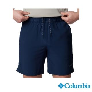 【Columbia 哥倫比亞 官方旗艦】男款-Columbia Hike快排短褲深-藍色(UAO35620/IS)