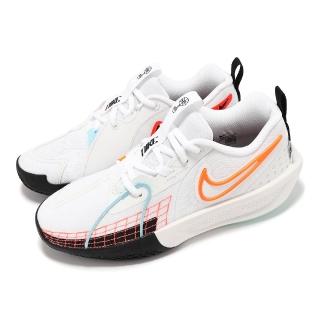 【NIKE 耐吉】籃球鞋 G.T. Cut 3 GS 大童 女鞋 白 橘 CHBL 氣墊 運動鞋(HF5732-141)