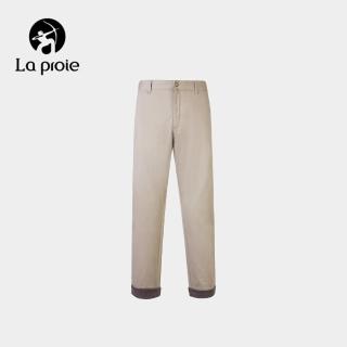 【La proie 萊博瑞】男款休閒彈力九分褲(煤黑 淺灰褐 土藍-CN1761059)