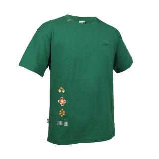 【PUMA】男流行系列PRAIRIE RESORT短袖T恤-亞規 寬版 休閒 上衣 綠(62687037)