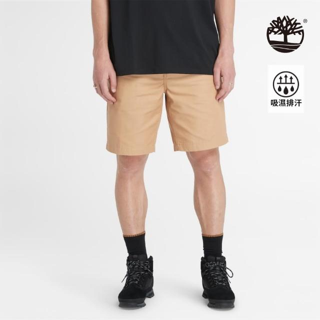 【Timberland】男款淺小麥色 TimberCHILL 透氣科技抗UV短褲(A6V9AEH3)