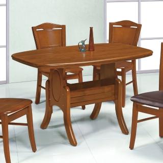 【MUNA 家居】小美式4.2尺柚木色餐桌/不含椅(桌子 餐桌)