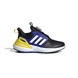 【adidas 愛迪達】Rapidasport Boa K 童鞋 中童 黑色 小朋友 緩衝 旋鈕鞋帶 運動 慢跑鞋 IF8542