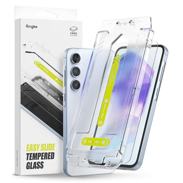 【Rearth】Ringke 三星 Galaxy A55 5G 零失敗強化玻璃螢幕保護貼(2片裝)