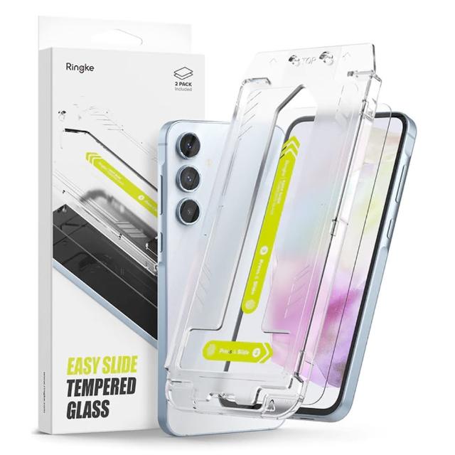 【Rearth】Ringke 三星 Galaxy A35 5G 零失敗強化玻璃螢幕保護貼(2片裝)