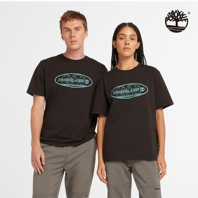 【Timberland】中性黑色背面圖案短袖T恤(A4185001)