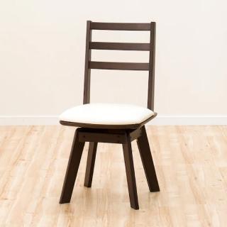 【NITORI 宜得利家居】◆旋轉式餐椅 ROPIA2 DBR 橡膠木(ROPIA)