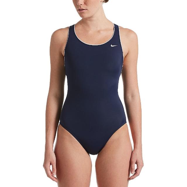 【NIKE 耐吉】SWIM 女泳裝 連身泳裝 深海軍藍 NESS9360-440