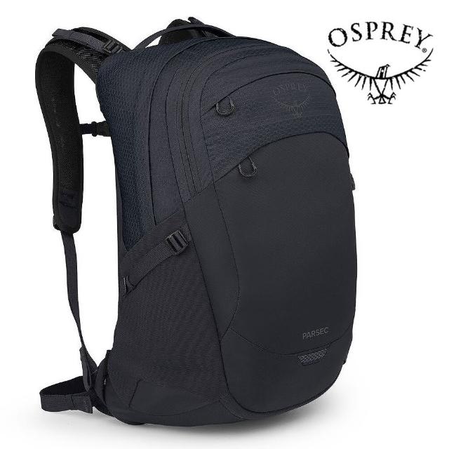 【Osprey】Parsec 26 多功能通勤電腦背包 黑色(電腦後背包 商務旅行 上班通勤 學生族群 旅行休閒)