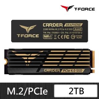 【Team 十銓】T-FORCE A440 黑曜女神 雙散熱片 2TB M.2 PCIe Gen4固態硬碟