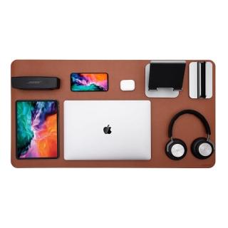 【Jokitech】桌墊 滑鼠墊 辦公桌墊 加大加寬 防滑 PU皮革電腦桌墊 85x45cm(防疫 在家工作 大桌墊 5色)