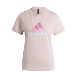 【adidas 愛迪達】MH BOS TEE 1 女 短袖 上衣 T恤 運動 訓練 夏日 輕薄 舒適 基本款 粉(IM8886)