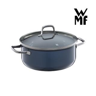 【WMF】Fusiontec Essential低身湯鍋24CM(藏藍色4.4L)